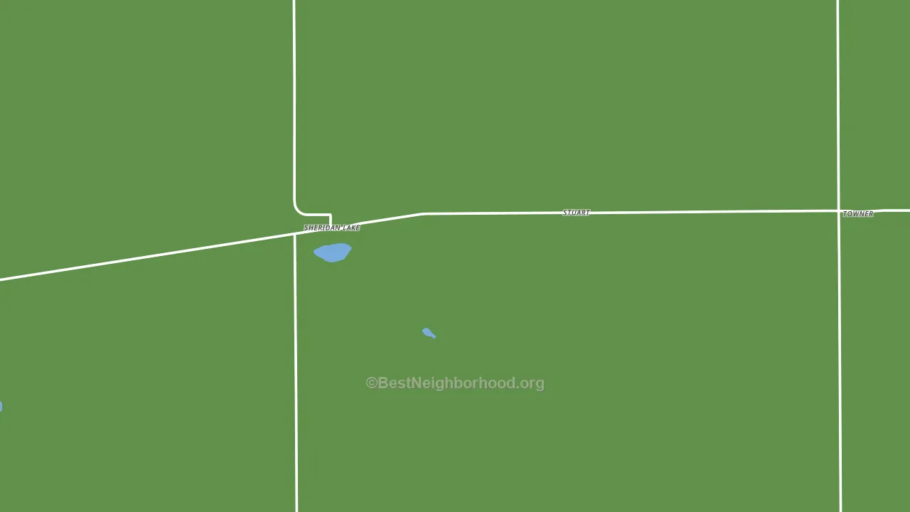 81071, CO block-group voter-turnout map