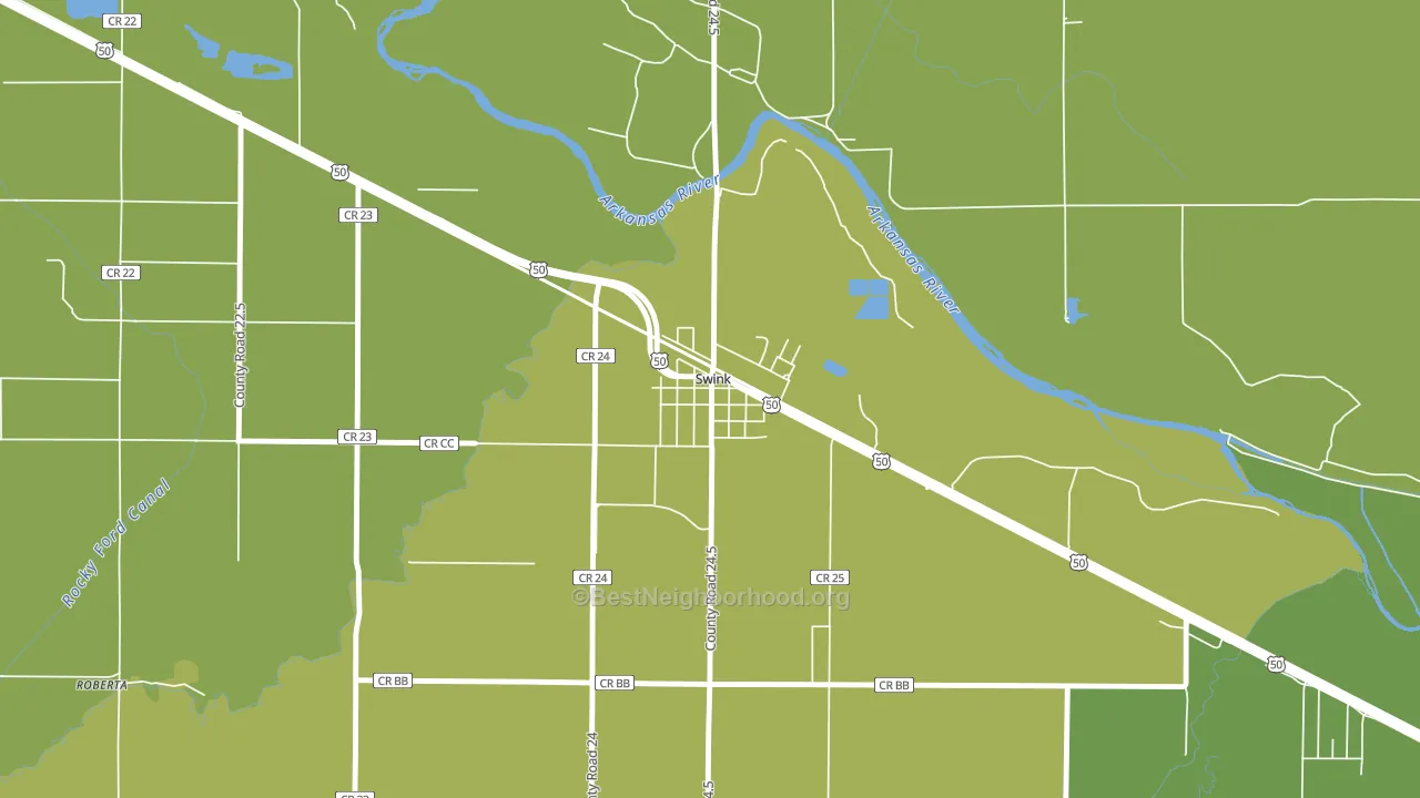 81077, CO block-group voter-turnout map
