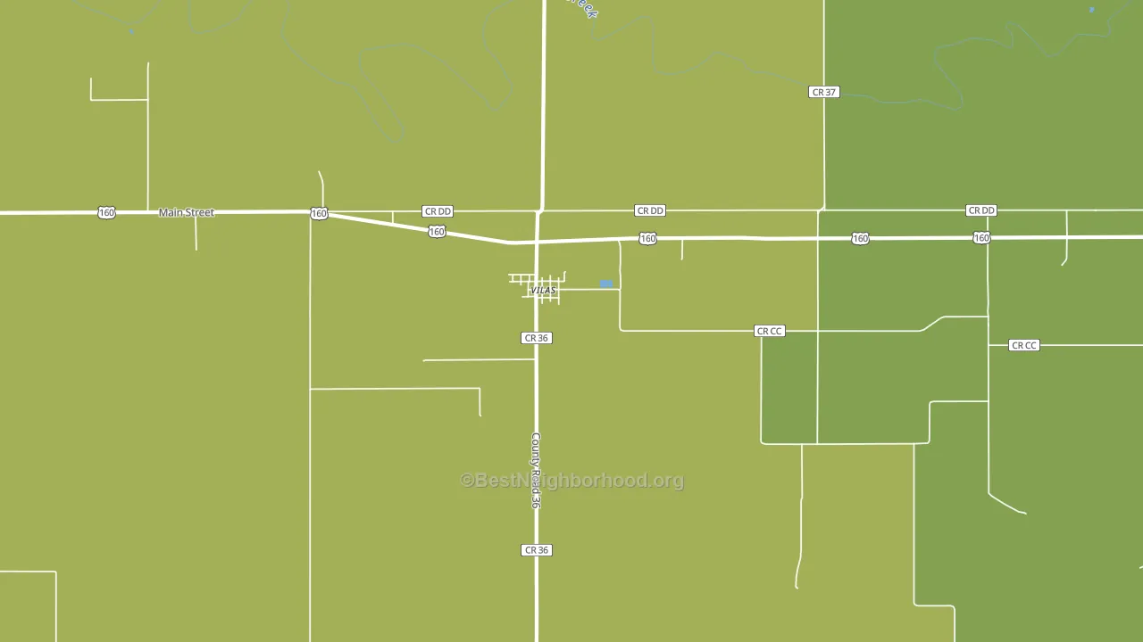 81087, CO block-group voter-turnout map
