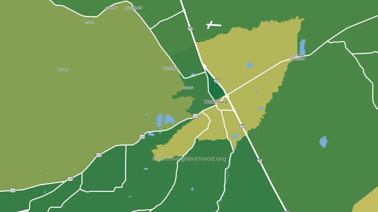81089, CO block-group voter-turnout map