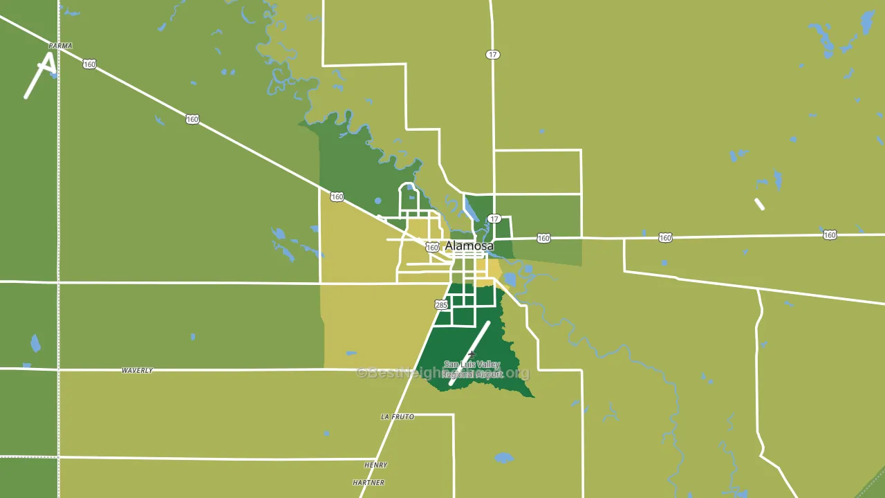 81101, CO block-group voter-turnout map