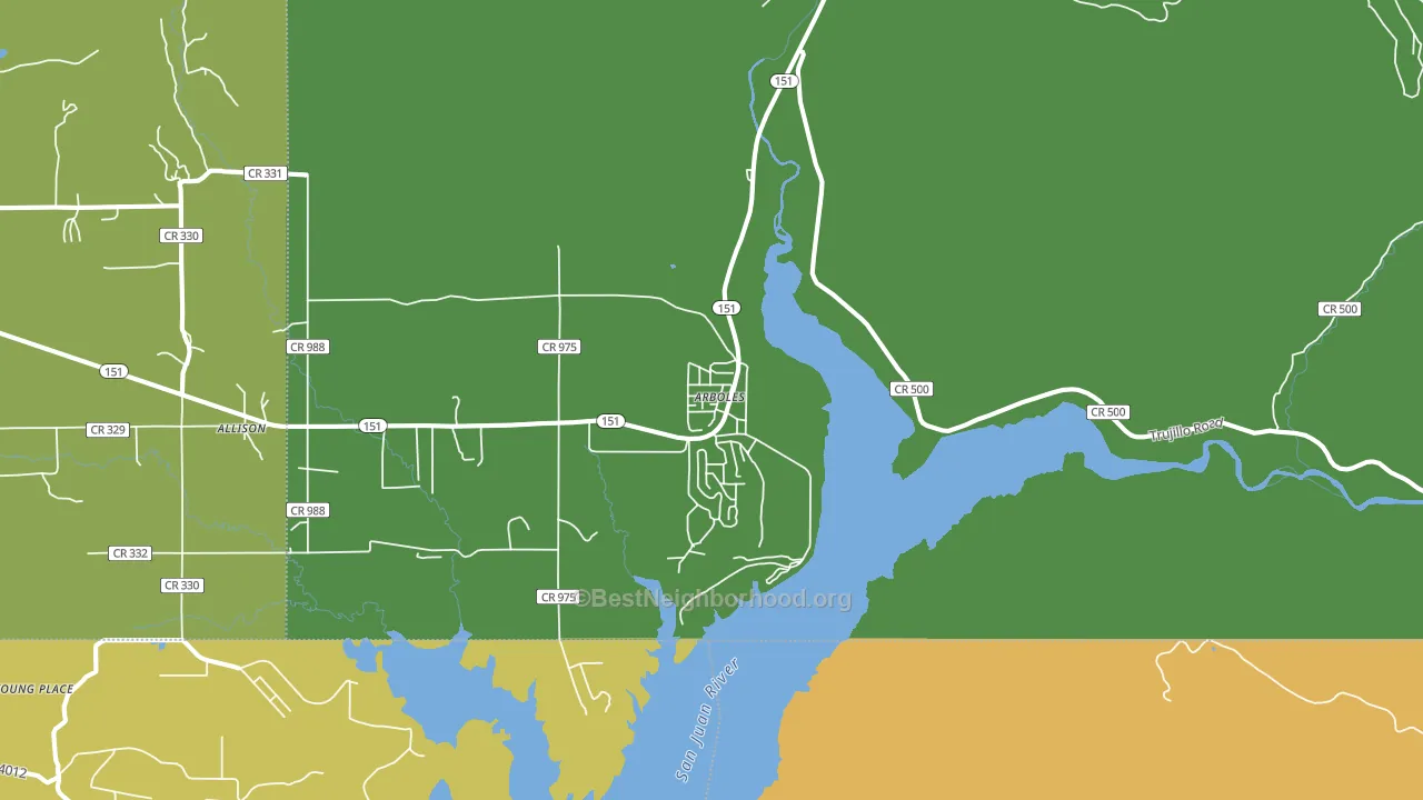 81121, CO block-group voter-turnout map