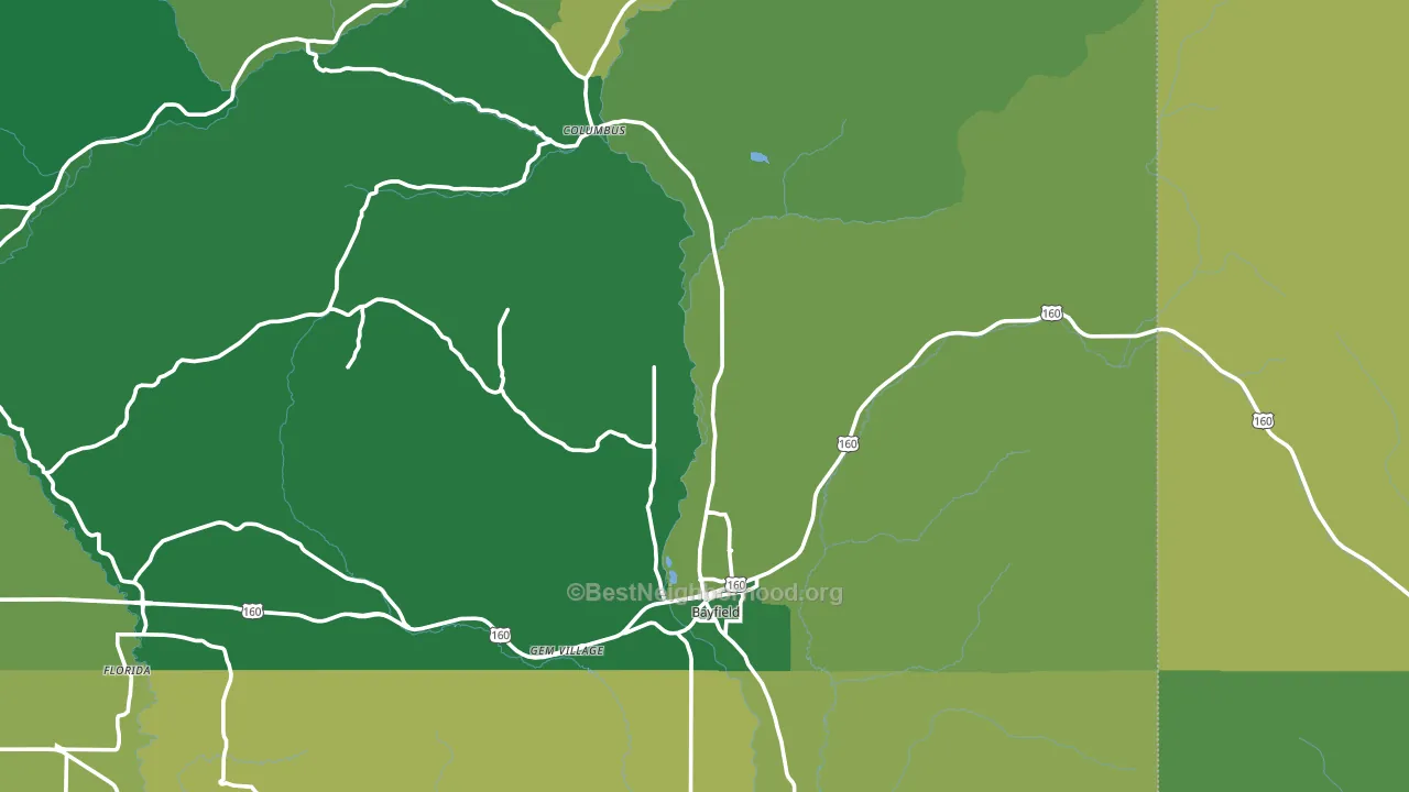 81122, CO block-group voter-turnout map