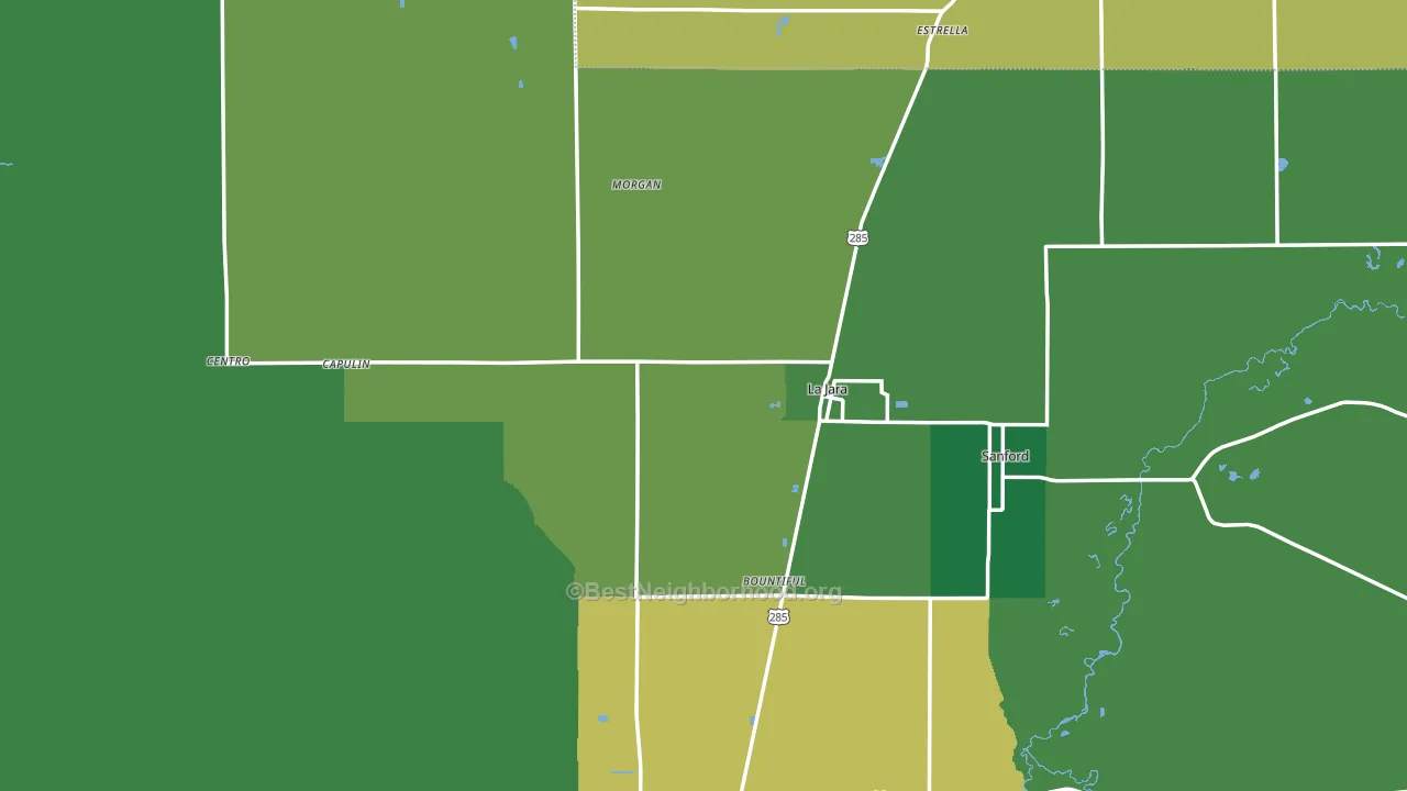 81140, CO block-group voter-turnout map