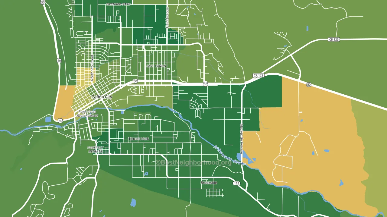 81215, CO block-group voter-turnout map