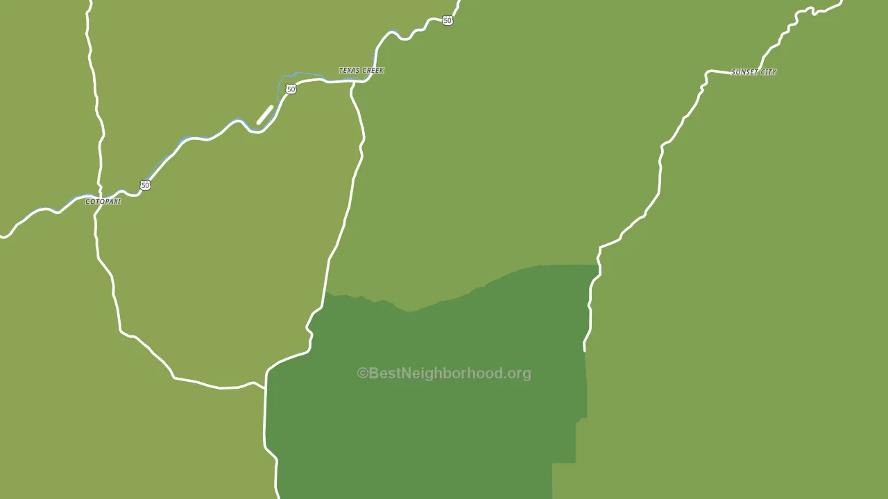 81223, CO block-group voter-turnout map
