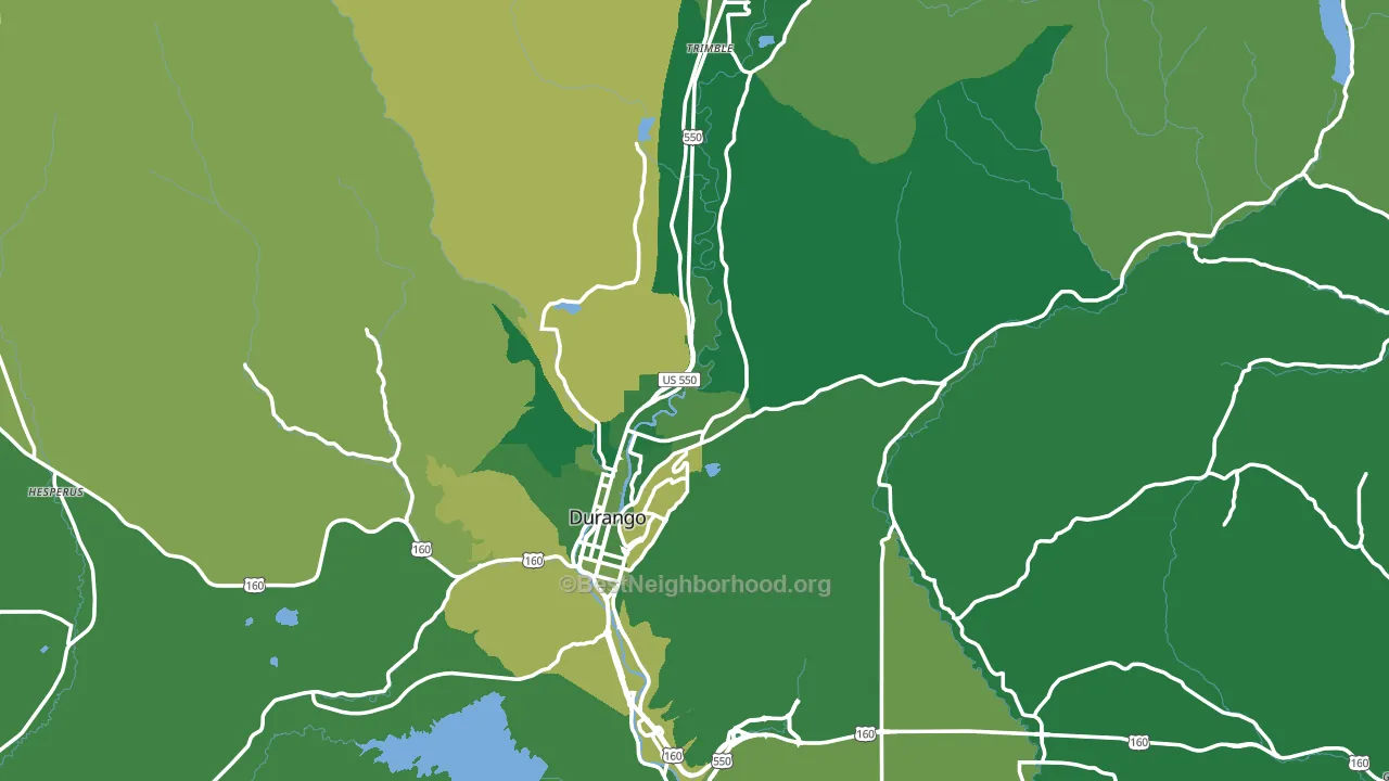81301, CO block-group voter-turnout map