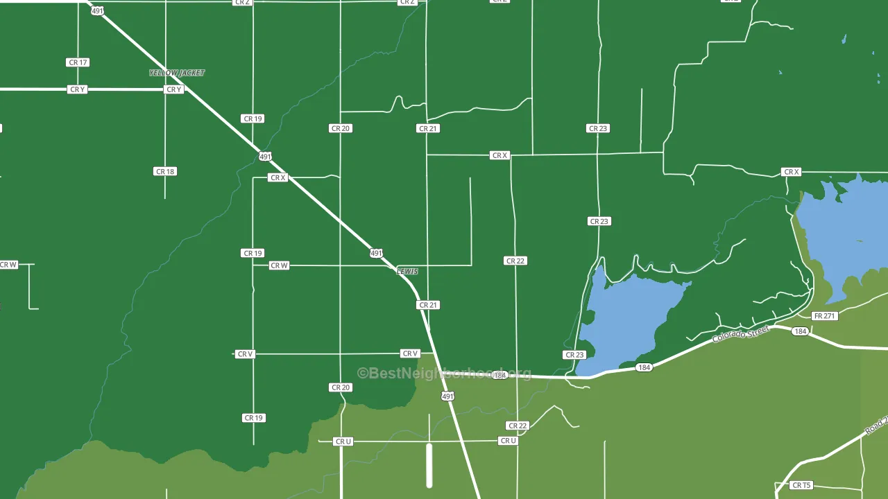 81327, CO block-group voter-turnout map