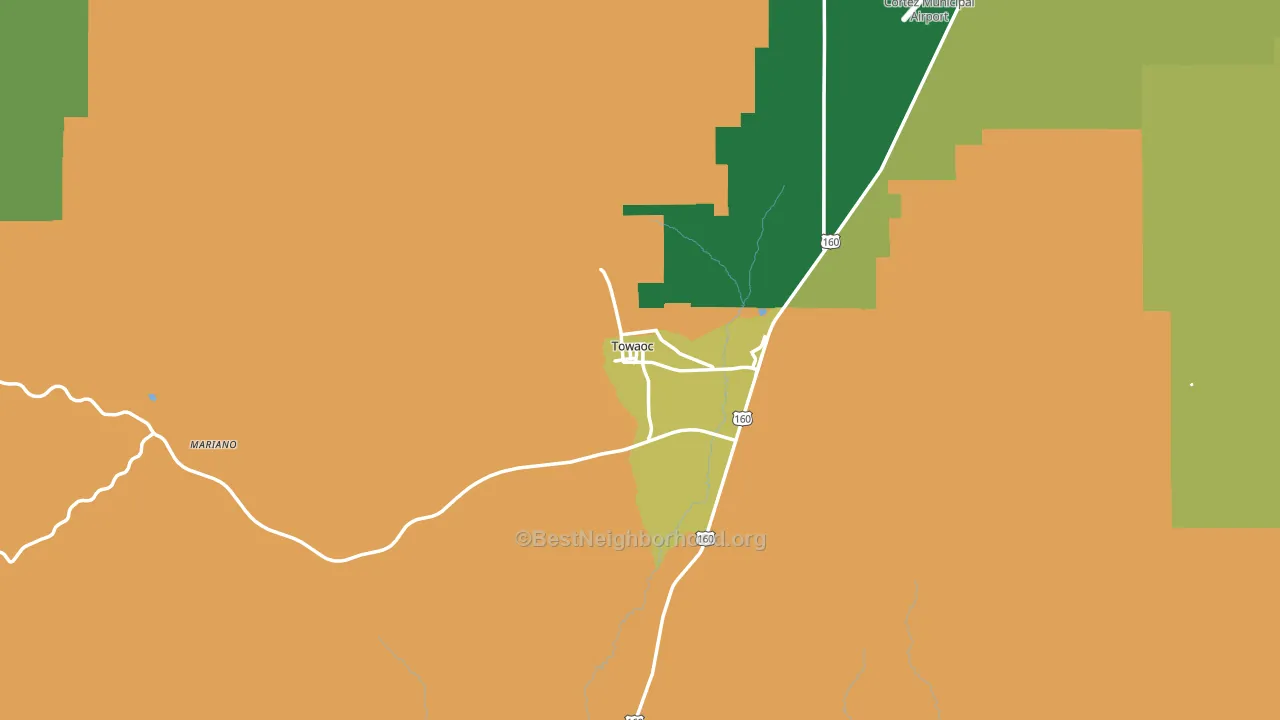 81334, CO block-group voter-turnout map