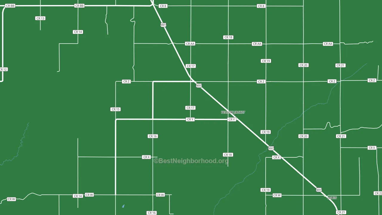 81335, CO block-group voter-turnout map