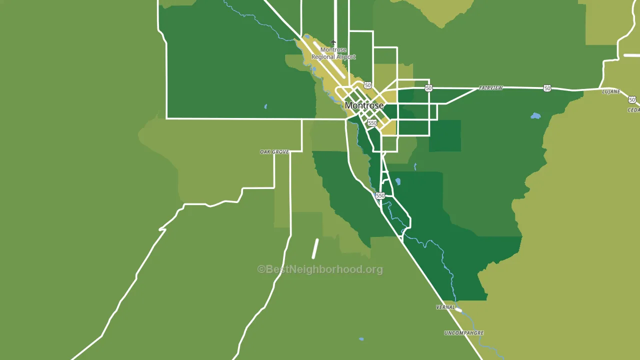 81403, CO block-group voter-turnout map