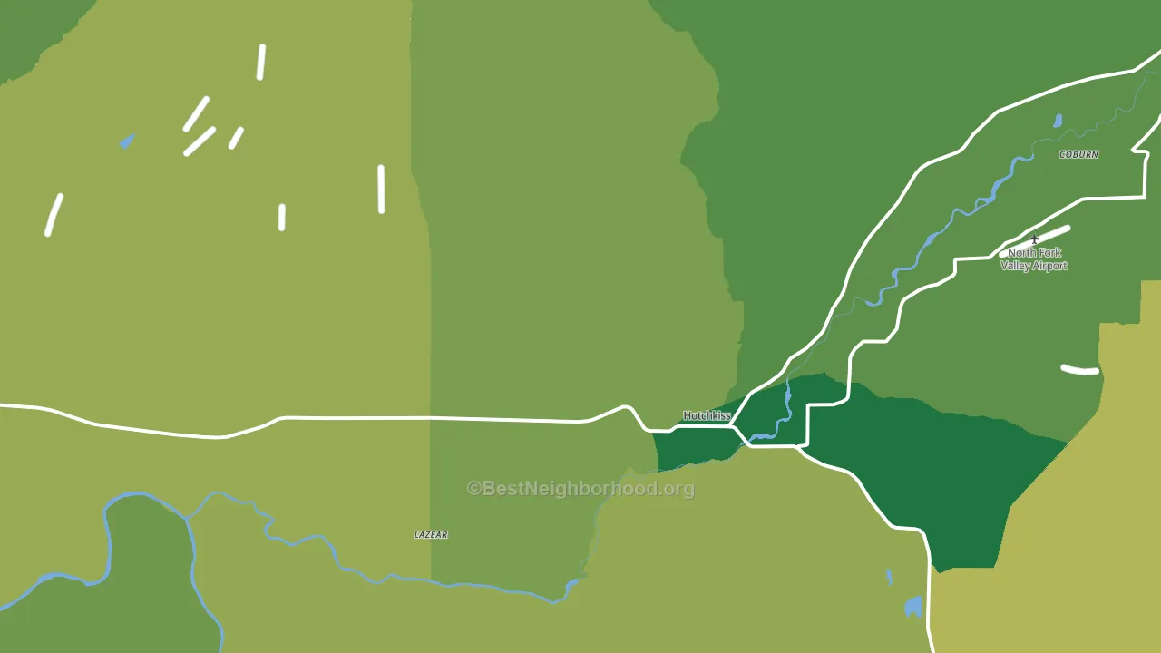 81419, CO block-group voter-turnout map