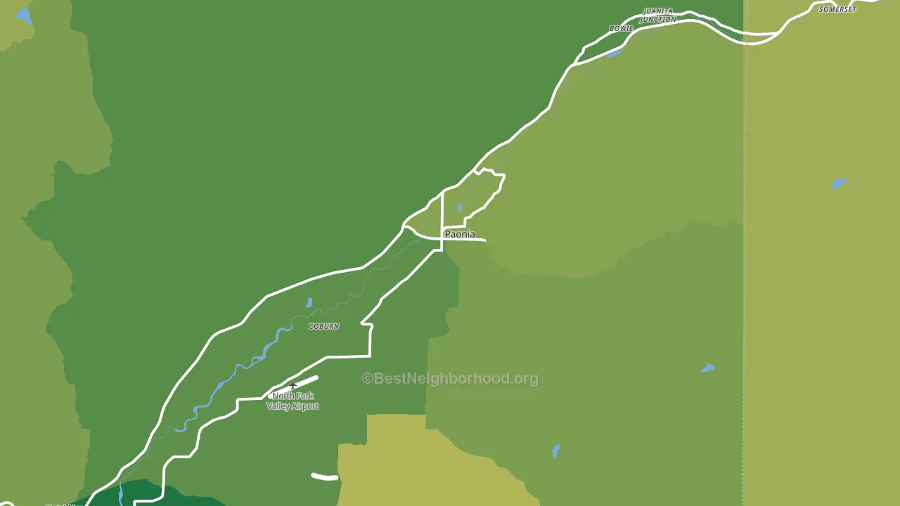 81428, CO block-group voter-turnout map