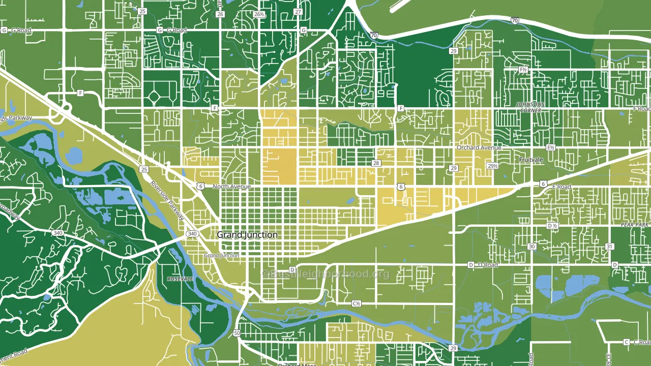 81501, CO block-group voter-turnout map