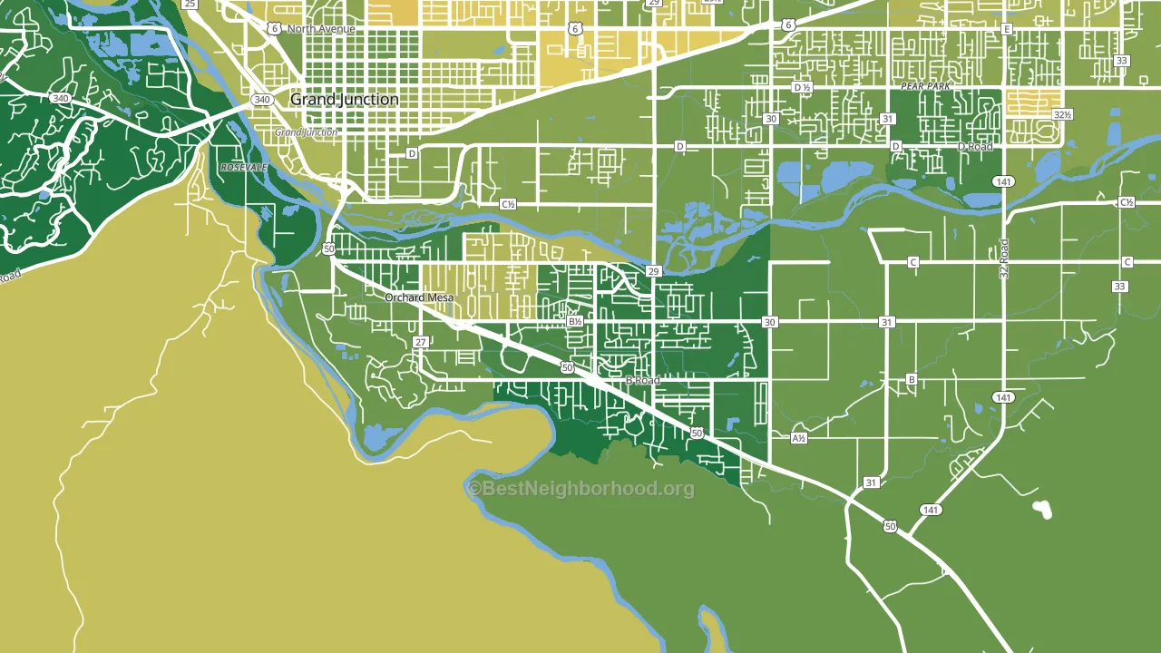 81503, CO block-group voter-turnout map