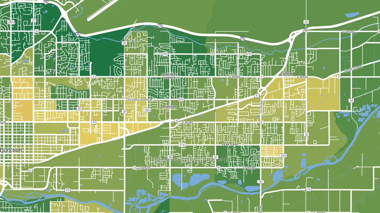81504, CO block-group voter-turnout map