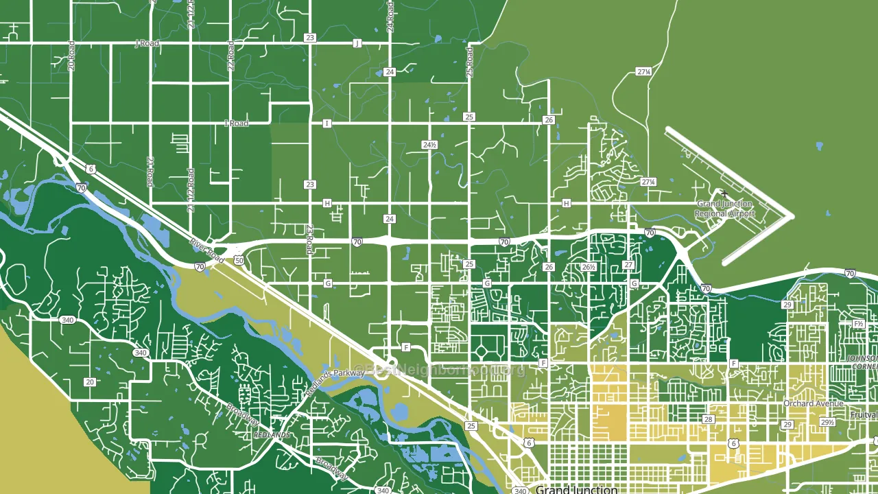 81505, CO block-group voter-turnout map