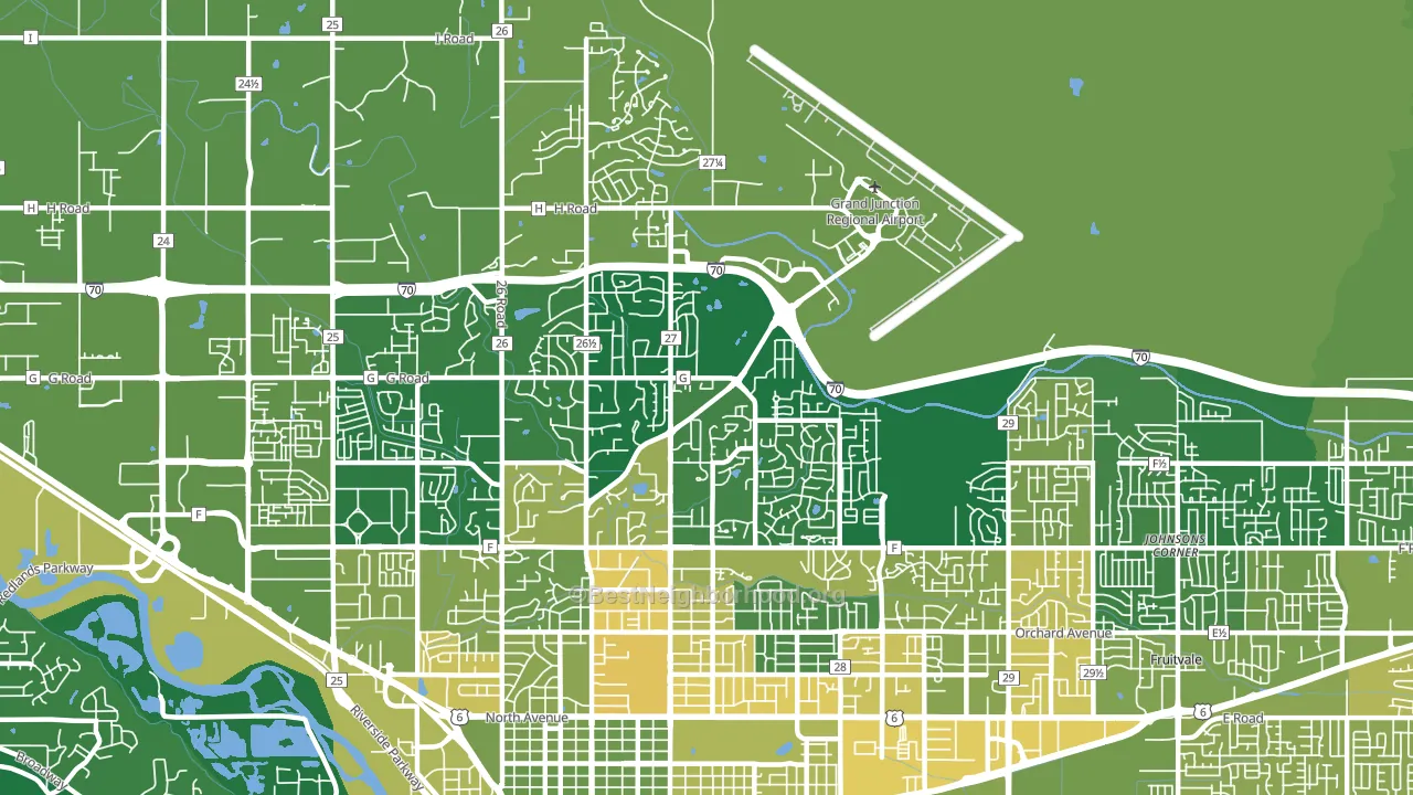 81506, CO block-group voter-turnout map