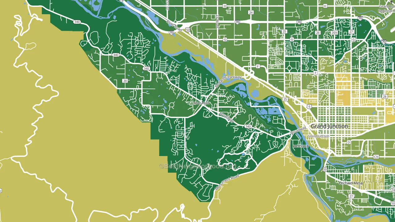 81507, CO block-group voter-turnout map
