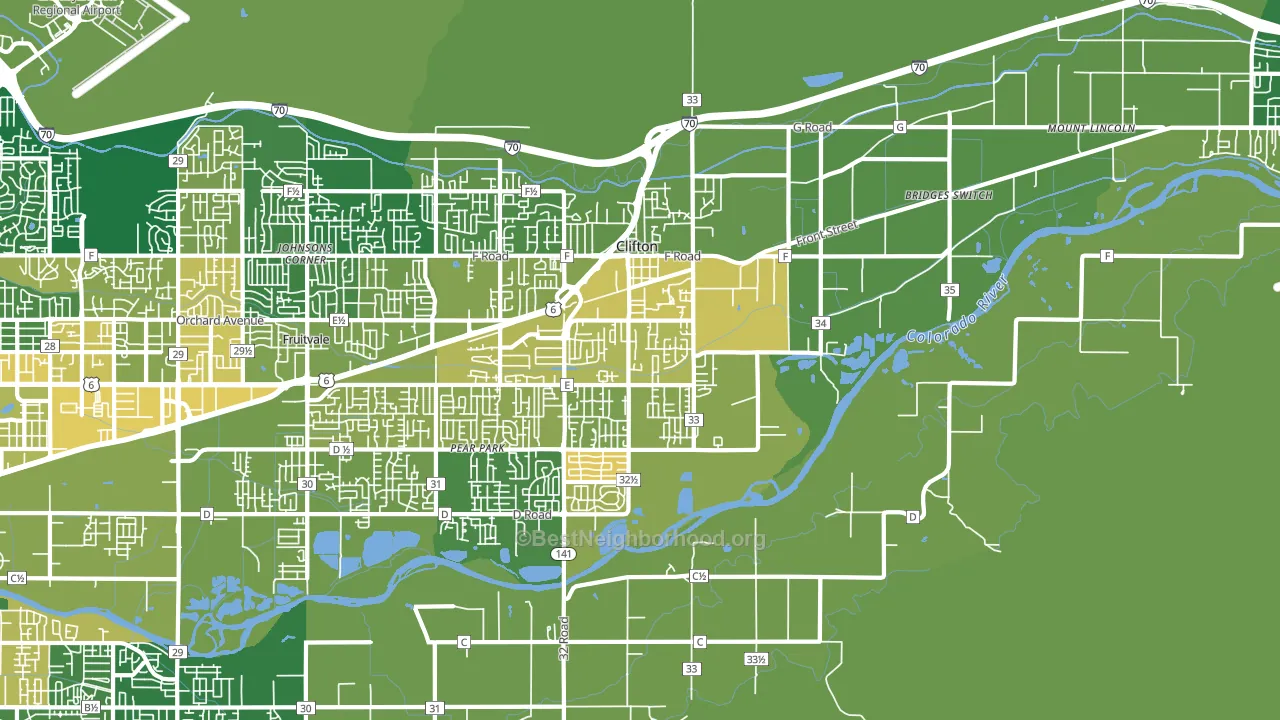 81520, CO block-group voter-turnout map