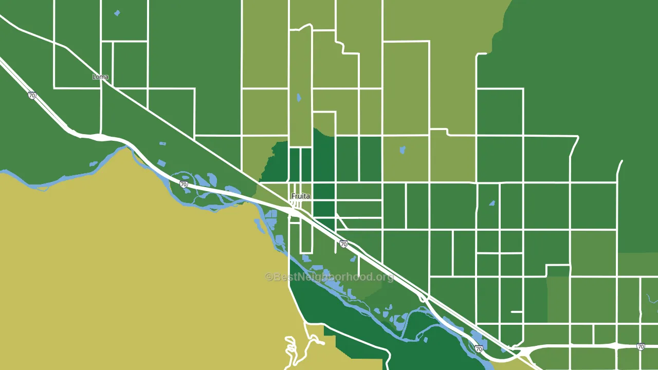 81521, CO block-group voter-turnout map