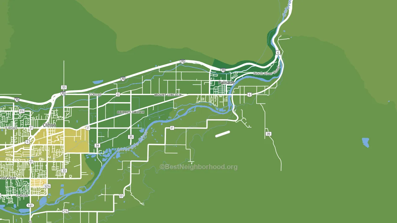 81526, CO block-group voter-turnout map