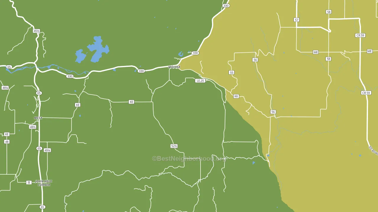 81646, CO block-group voter-turnout map