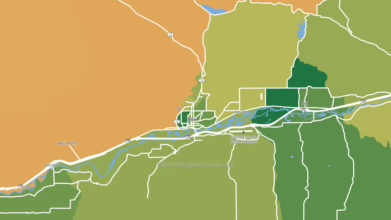 81650, CO block-group voter-turnout map