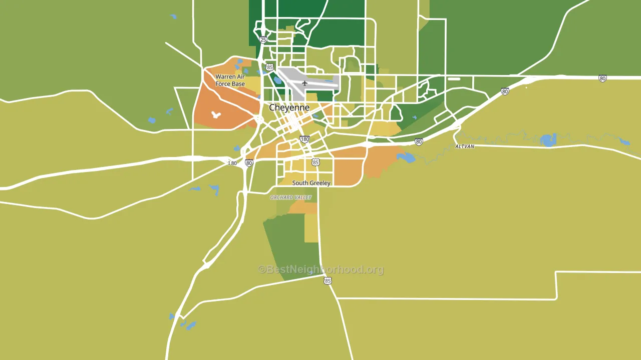 82007, WY block-group voter-turnout map
