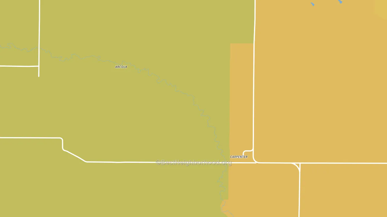 82054, WY block-group voter-turnout map