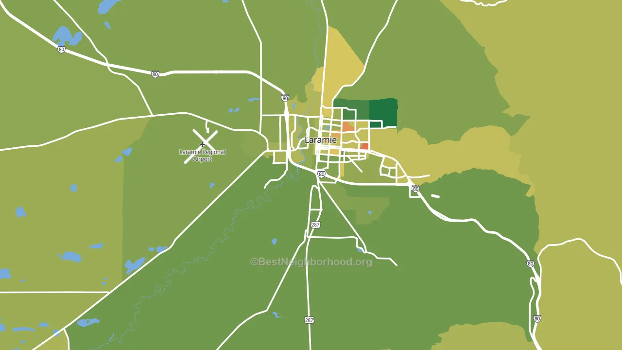 82070, WY block-group voter-turnout map