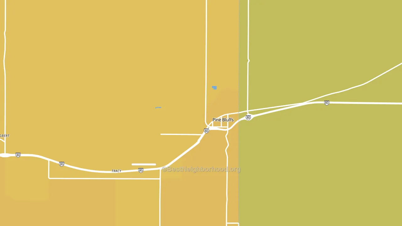 82082, WY block-group voter-turnout map