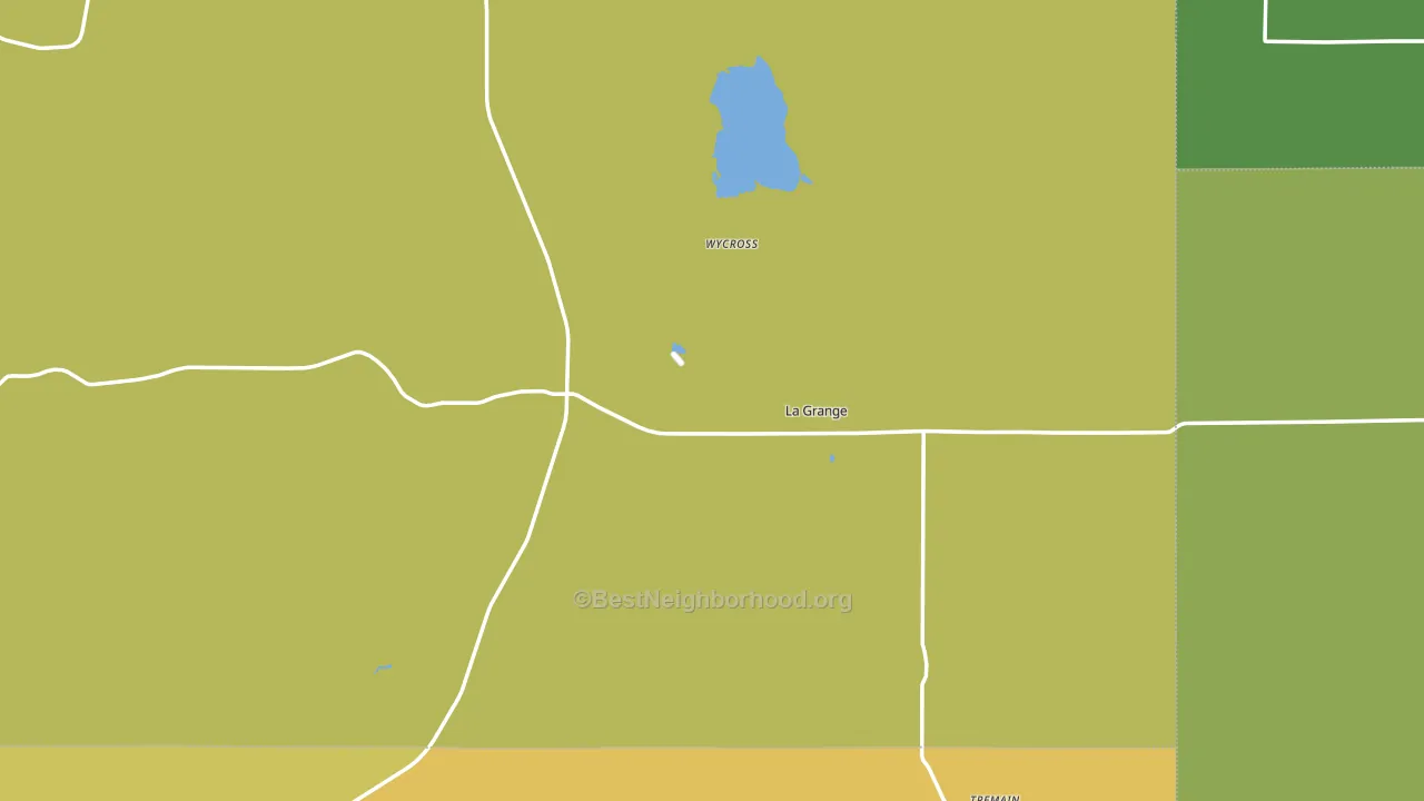 82221, WY block-group voter-turnout map