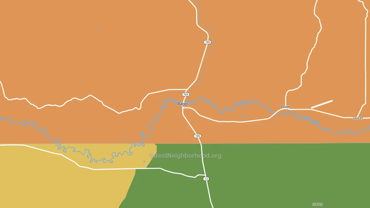 82321, WY block-group voter-turnout map