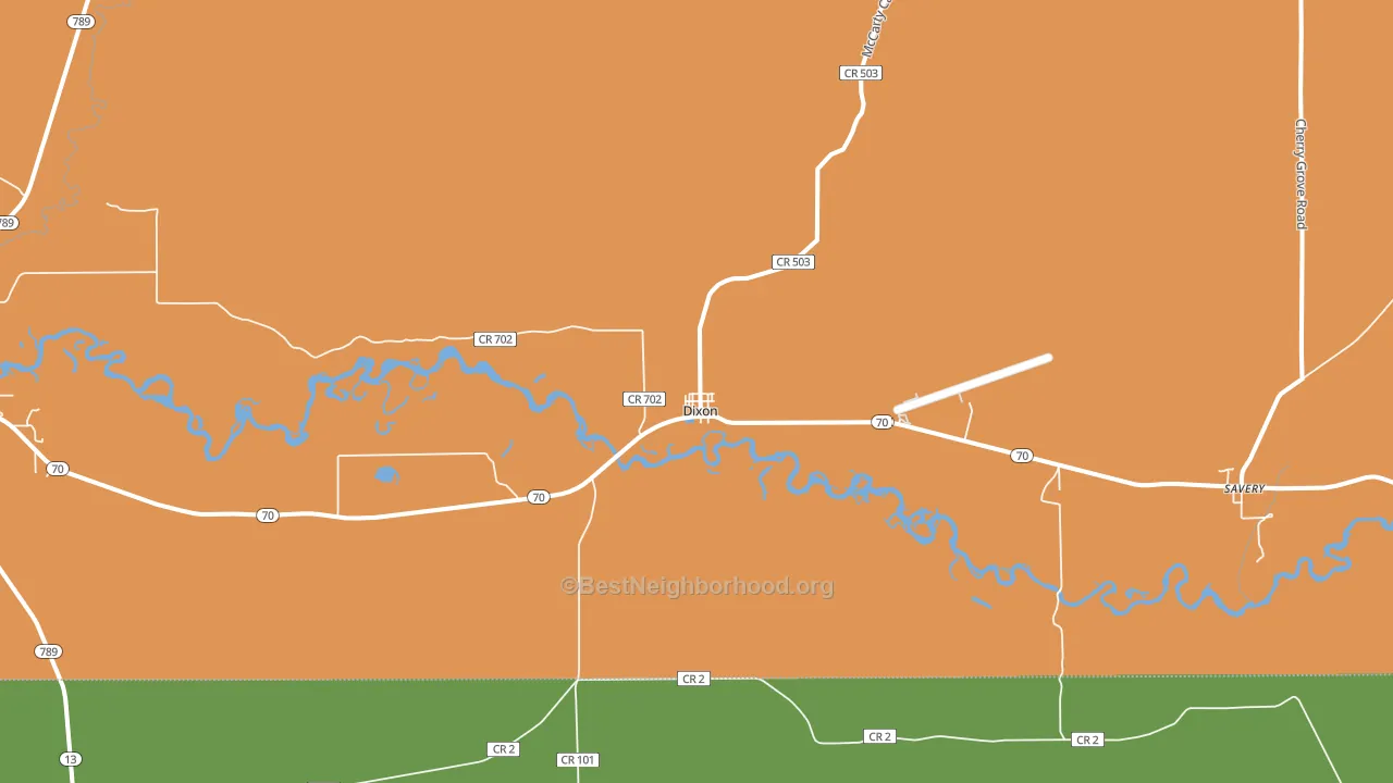 82323, WY block-group voter-turnout map