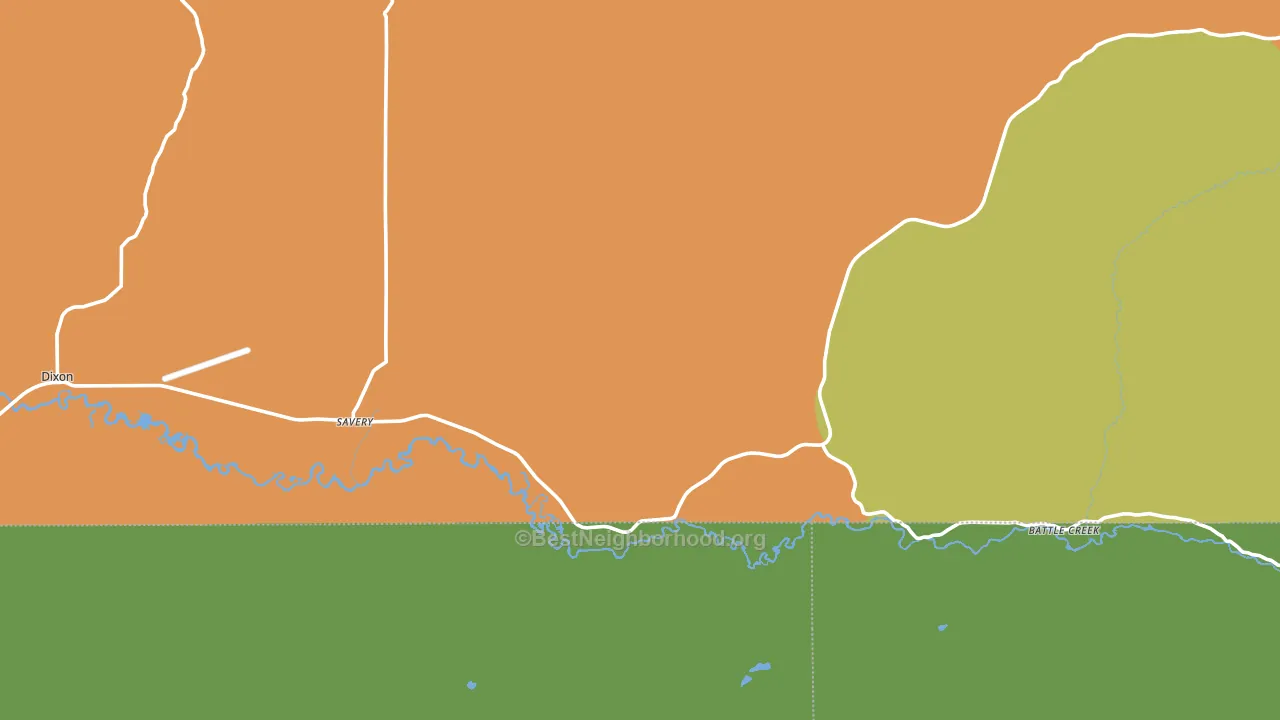 82332, WY block-group voter-turnout map