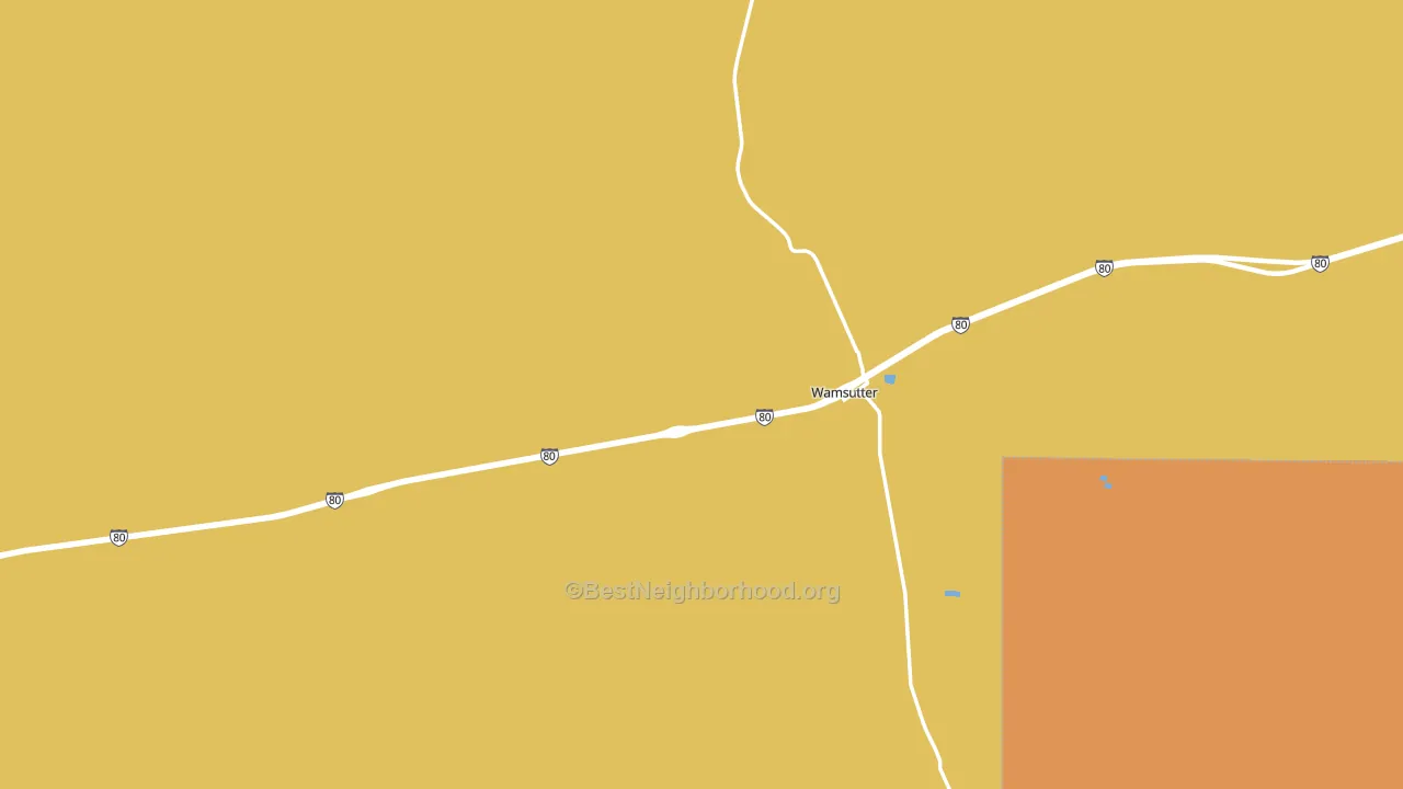 82336, WY block-group voter-turnout map