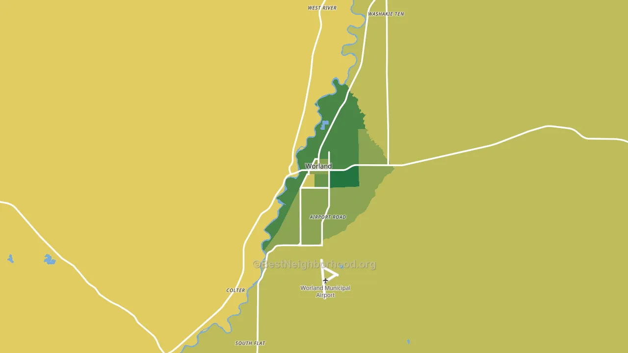 82401, WY block-group voter-turnout map