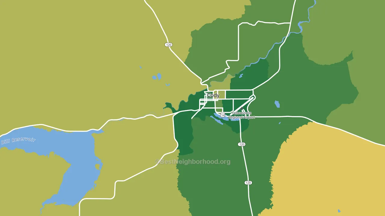82414, WY block-group voter-turnout map