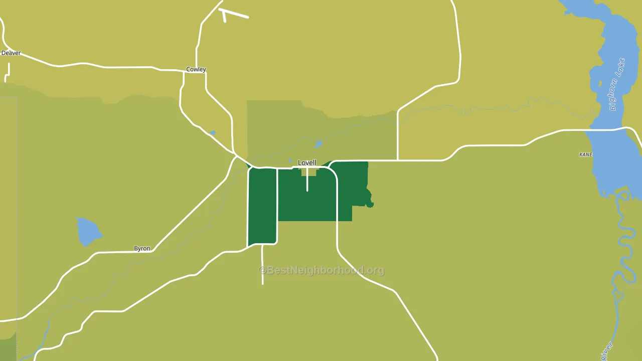 82431, WY block-group voter-turnout map