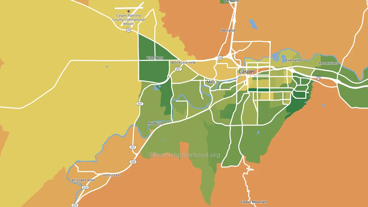 82604, WY block-group voter-turnout map