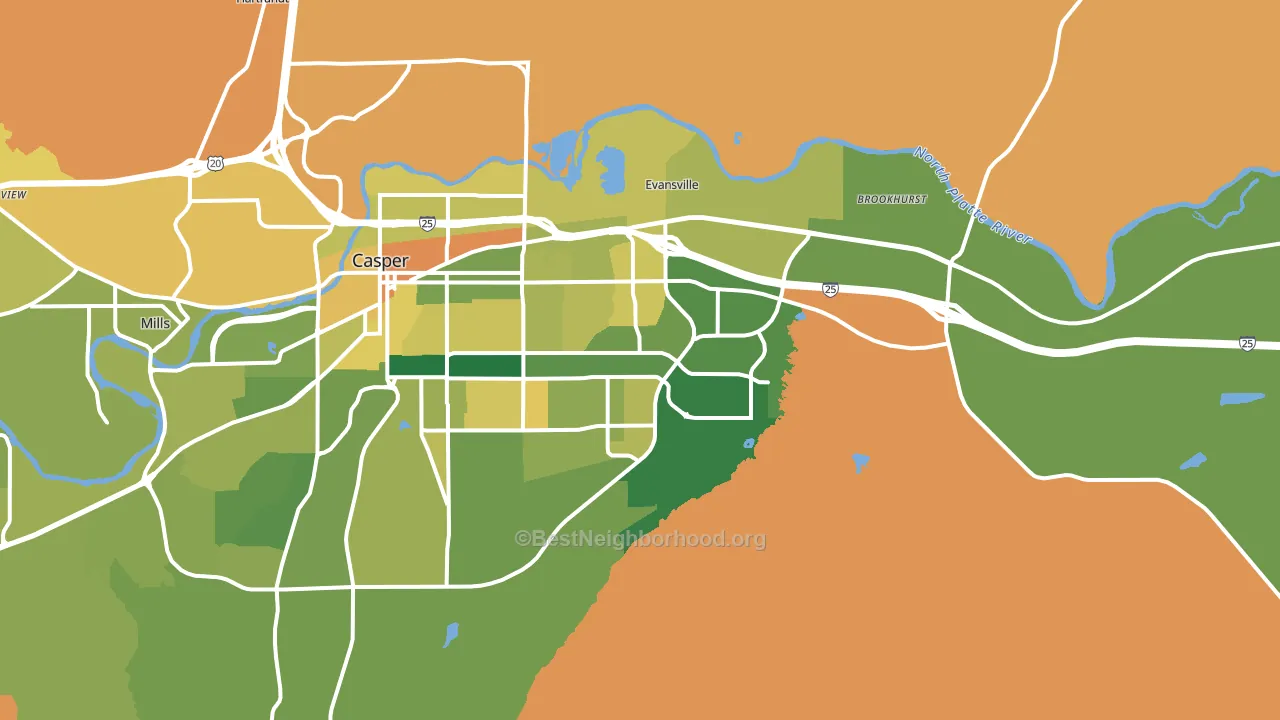 82609, WY block-group voter-turnout map