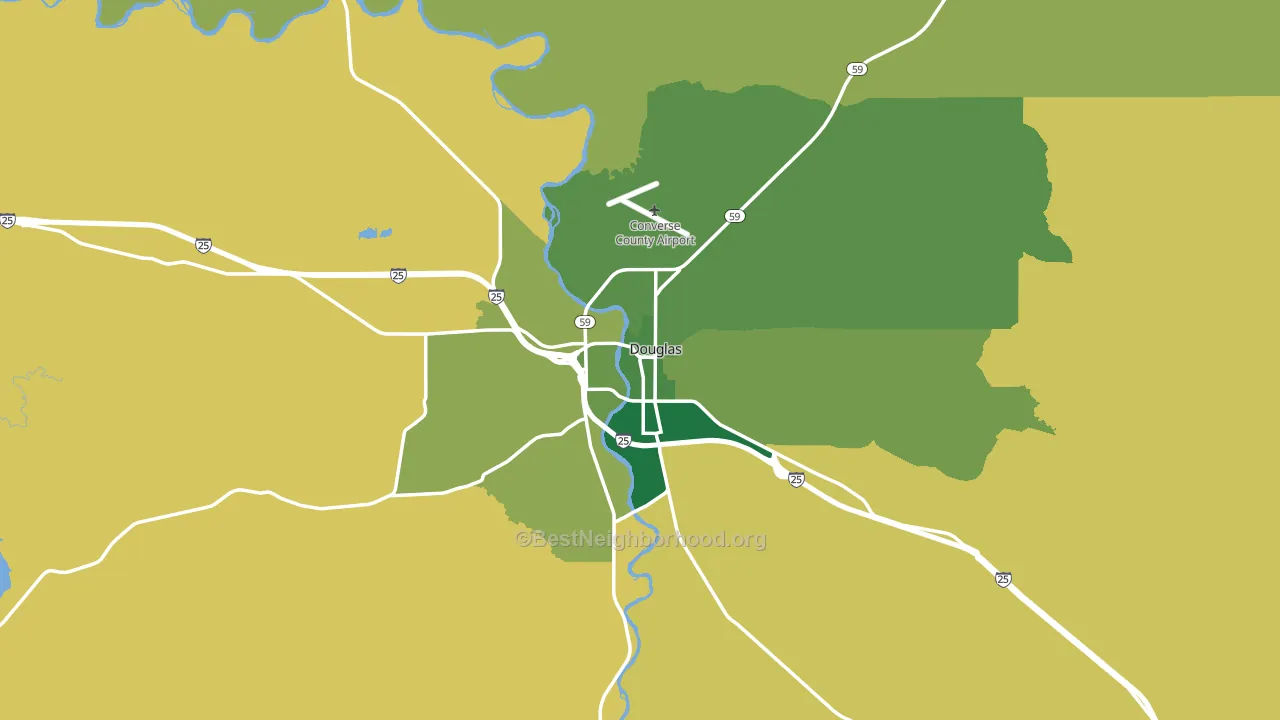 82633, WY block-group voter-turnout map