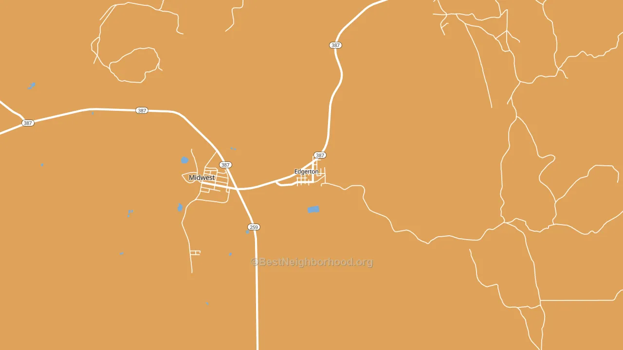82635, WY block-group voter-turnout map