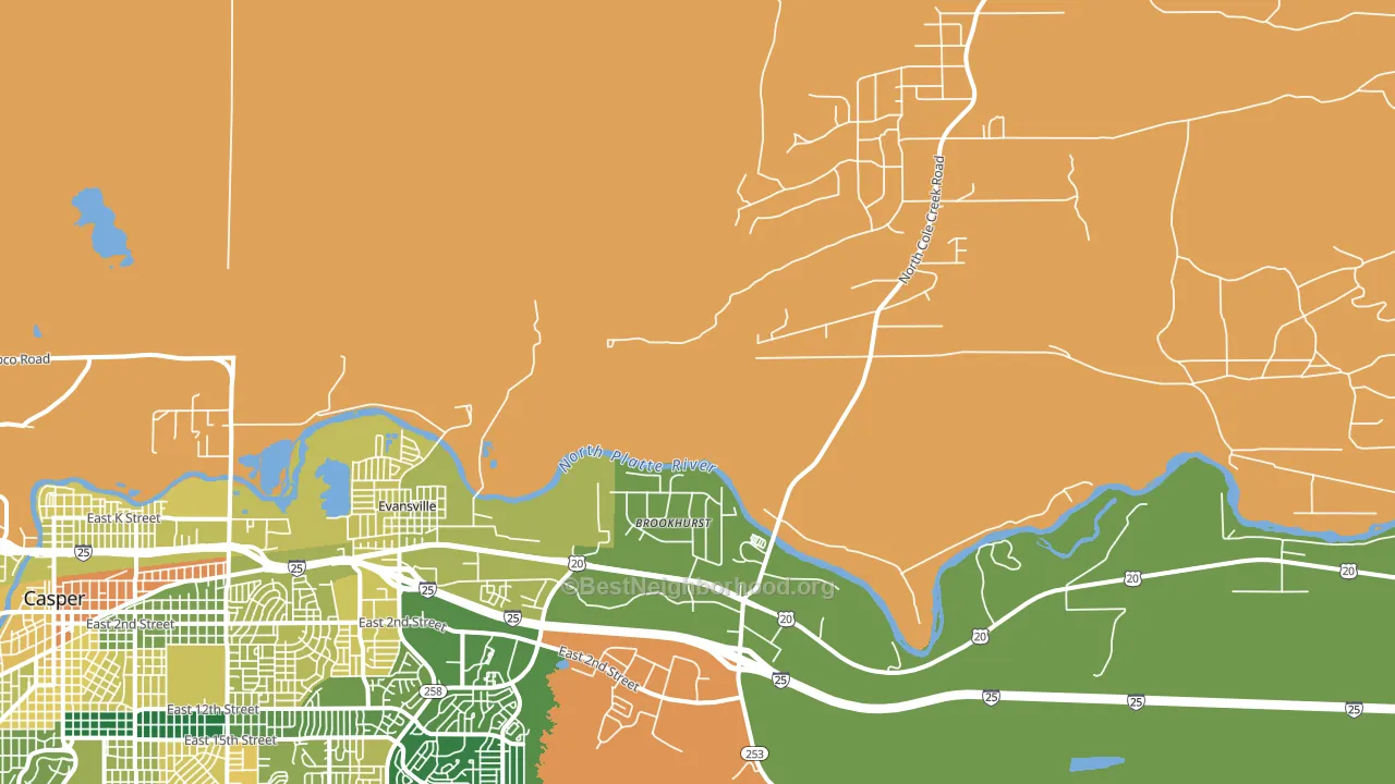 82636, WY block-group voter-turnout map