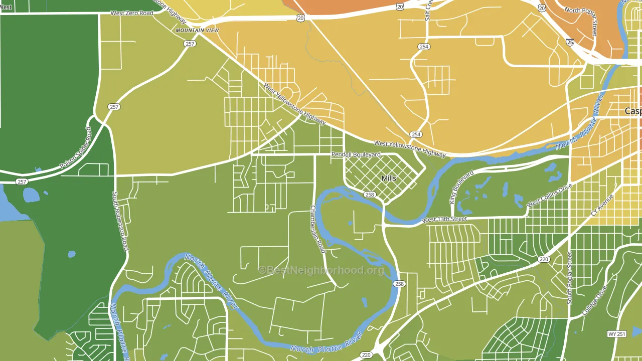82644, WY block-group voter-turnout map