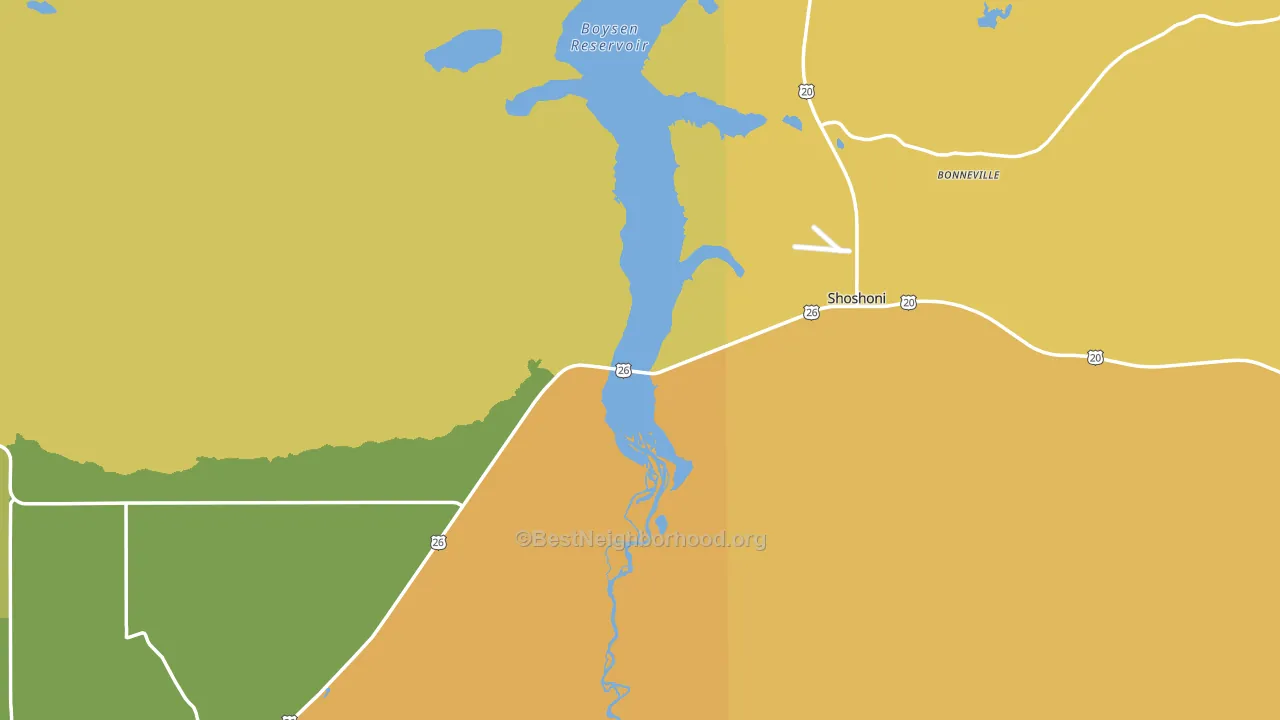 82649, WY block-group voter-turnout map