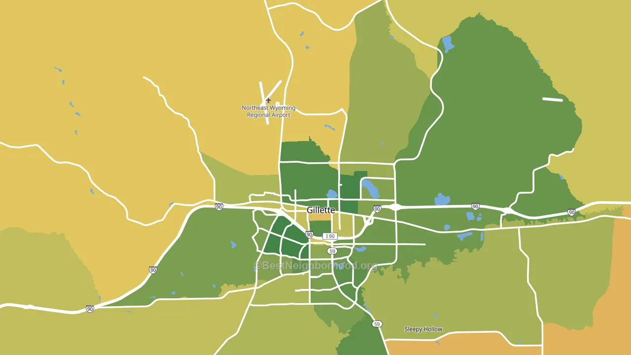82716, WY block-group voter-turnout map