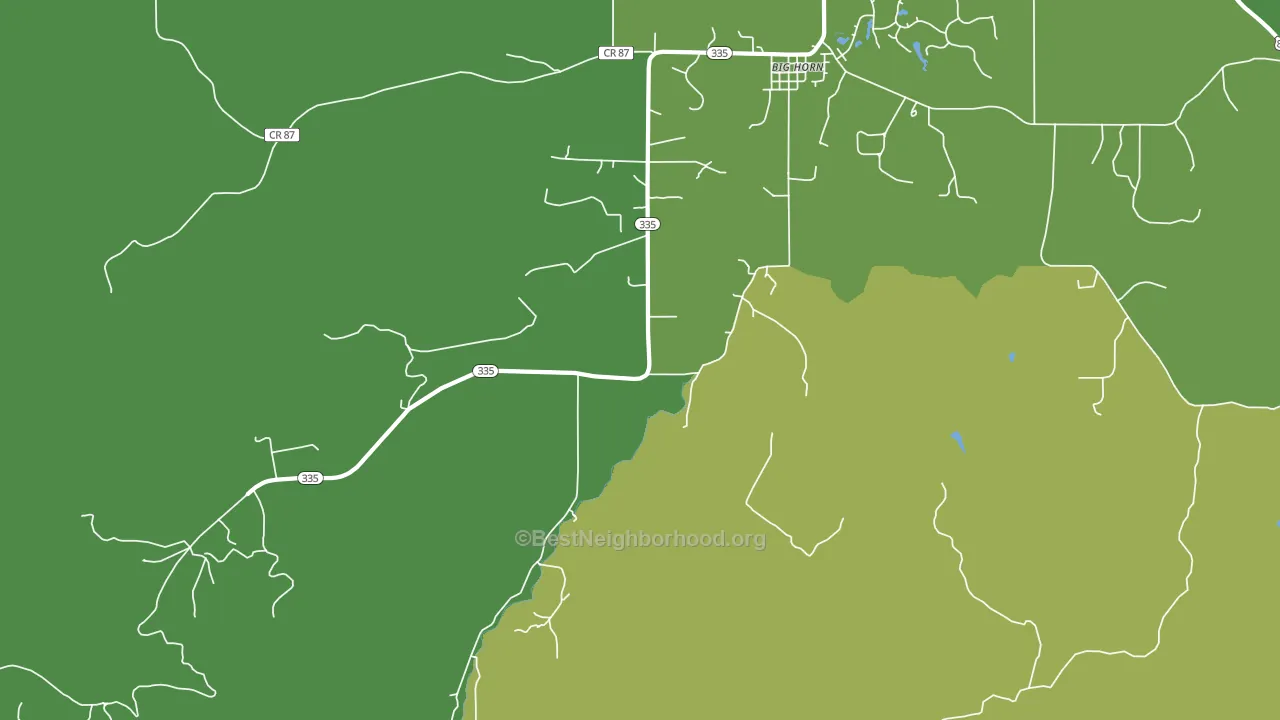 82833, WY block-group voter-turnout map