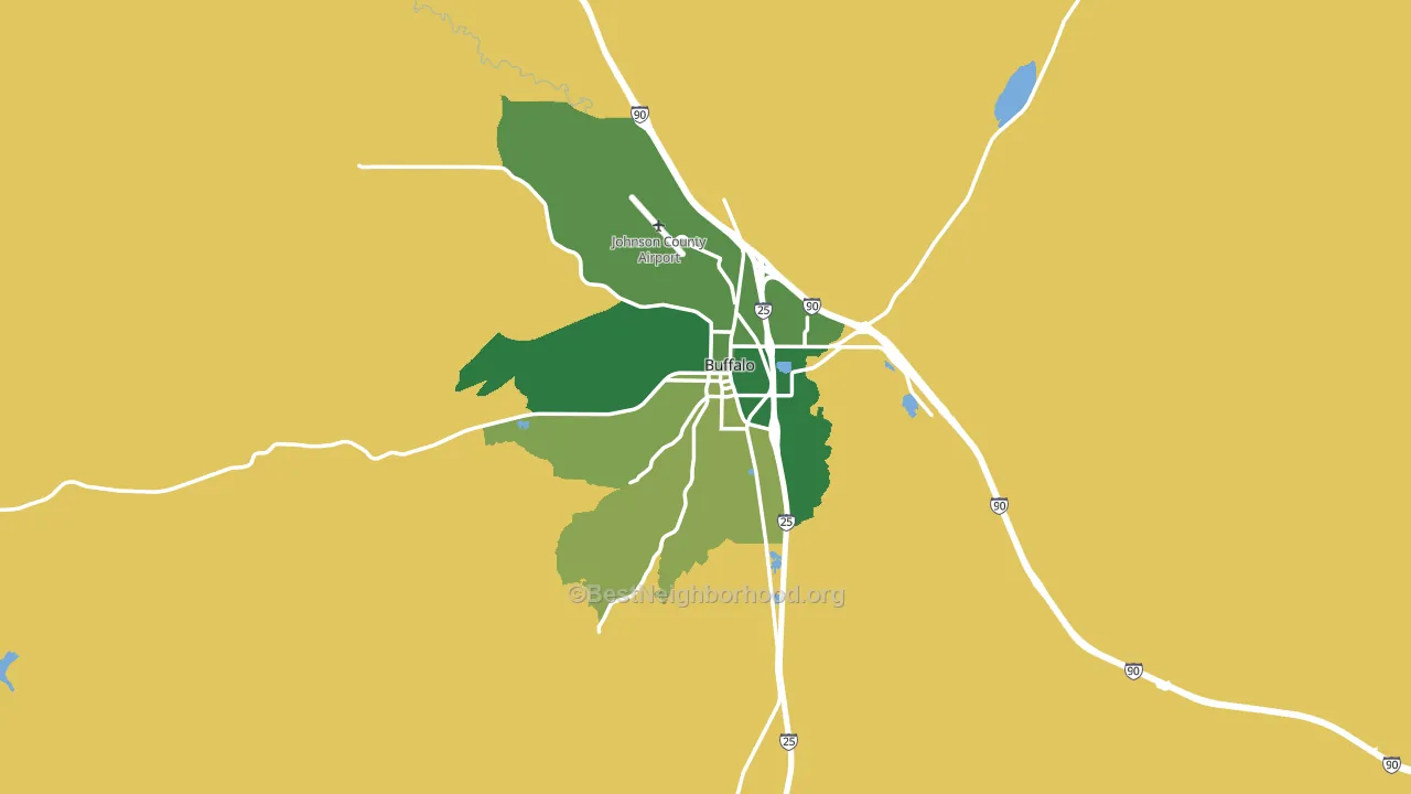 82834, WY block-group voter-turnout map